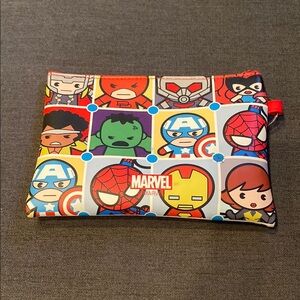 Marvel Miniso Pouch Pencil Case. EUC. 8" wide x 6" long.